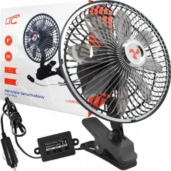 Wentylator samochodowy LTC z regulacją 8'' 12V/24V
