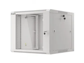 Szafa instalacyjna RACK wisząca 19'' 9U 570x600 drzwi szklane Lanberg  - szara
