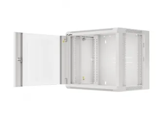 Szafa instalacyjna RACK wisząca 19'' 9U 570x450 drzwi szklane Lanberg  - szara