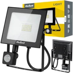 Halogen lampa LED naświetlacz Rebel 20W SMD 3000K 1500 lm z sensorem zmierzchu