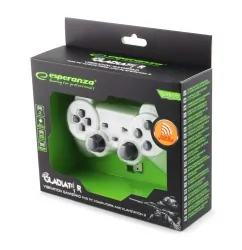 Bezprzewodowy gamepad do PC/PS3 Esperanza GLADIATOR biały
