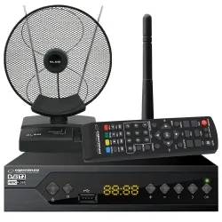 Tuner cyfrowy Esperanza EV106 DVB-T/T2 WiFi H.265/HEVC + antena pokojowa BLOW ATD17