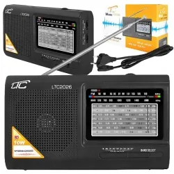 Przenośne radio LTC Wilga czarne