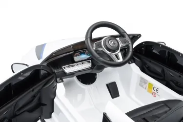 Samochód auto na akumulator Caretero Toyz Mercedes-Benz EQC 400 POLICJA akumulatorowiec + pilot - biały