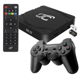 Gra telewizyjna konsola Android Smart TV BOX LTC 4K UltraHD WiFi Bluetooth + bezprzewodowy pad
