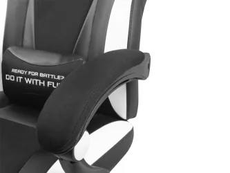 Fotel GAMINGOWY FURY AVENGER M+ czarno -biały
