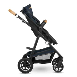 Wózek wielofunkcyjny LIONELO AMBER 2 w 1 spacerówka + gondola + torba + akcesoria - granatowy