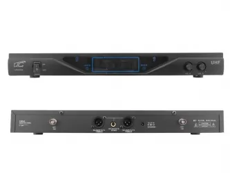 System mikrofonów bezprzewodowych LTC MIC04 UHF 2x mikrofon + stacja