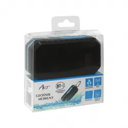 Przenośny Głośnik bluetooth ART AS-B03 Czarno-niebieski mikrofon FM SD 3W wodoodporny
