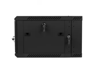 Szafa instalacyjna RACK wisząca dwusekcyjna 19'' 6U 600x600 drzwi szklane Lanberg  - czarna
