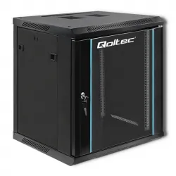 Szafa instalacyjna RACK Qoltec 19&#039;&#039; 12U 600 x 635 x 600 - czarna