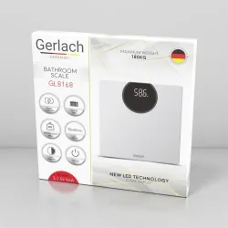 Elektroniczna waga  łazienkowa LED Gerlach GL 8168 do 180 kg