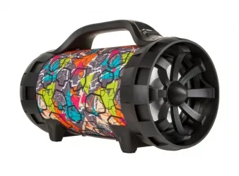 Głośnik bluetooth REBEL USB SD FM z funkcją karaoke + mikrofon bezprzewodowy
