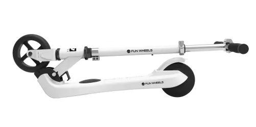 Hulajnoga elektryczna dla dzieci FUN WHEELS 100W 50kg - biała