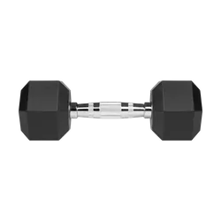 Hantle żeliwne gumowane HEX 2x 5kg REBEL ACTIVE