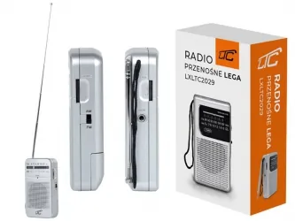 Przenośne radio kieszonkowe LTC Lega srebrne