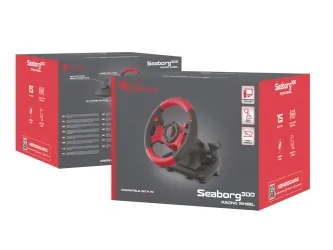 Kierownica GENESIS SEABORG 300 PC czerwona