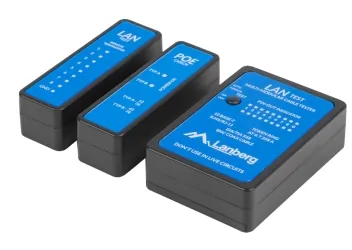 Tester kabli LAN POE RJ-45 RJ-11 COAXIAL LANBERG 
