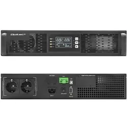 Zasilacz awaryjny UPS RACK Qoltec 1kVA 1000W On-line LCD Power Factory 1.0 SINUS