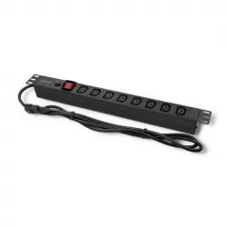 Listwa zasilająca RACK PDU Qoltec do szafy RACK 19&quot; 1U 10A 2m 8xIEC C13