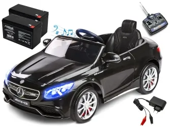 Samochód auto na akumulator Caretero Toyz Mercedes-Benz S63 AMG akumulatorowiec + pilot zdalnego sterowania - czarny