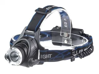 Akumulatorowa latarka czołowa LED LTC 1000lm ZOOM + 2 ładowarki