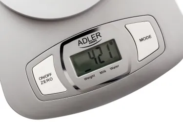Elektroniczna waga kuchenna z misą Adler AD 3137s srebrna