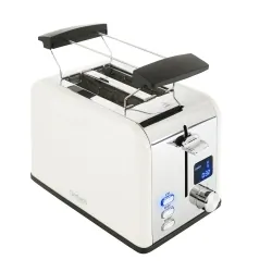 Toster z wyświetlaczem LCD na 2 kromki Gerlach GL 3221 kremowy
