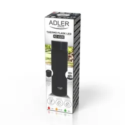 Termos z wyświetlaczem temperatury LED 473ml Adler AD 4506bk czarny