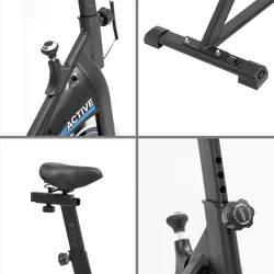 Rower stacjonarny spinningowy rowerek treningowy REBEL ACTIVE