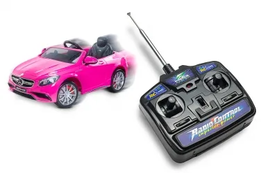 Samochód auto na akumulator Caretero Toyz Mercedes-Benz S63 AMG akumulatorowiec + pilot zdalnego sterowania - różowy
