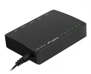 Switch LANBERG 5X 1GB/S GIGABIT ETHERNET DESKTOP 12V