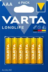 Baterie alkaliczne AAA VARTA R3 LongLife 6szt