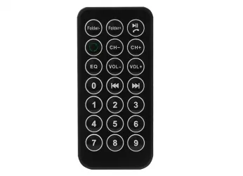 Transmiterem FM z zestawem głośnomówiącym Bluetooth 4.0 czarny + pilot