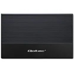 Aluminiowa obudowa zewnętrzna kieszeń na dysk USB 3.0/SSD HDD 2.5" SATA Qoltec Super speed 5Gb/s 2TB - czarny