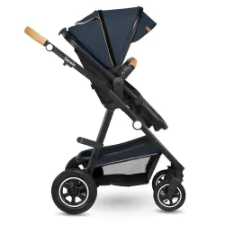 Wózek wielofunkcyjny LIONELO AMBER 2 w 1 spacerówka + gondola + torba + akcesoria - granatowy