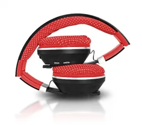 Słuchawki bluetooth LTC MIZZO mikrofon FM SD AUX - czerwone