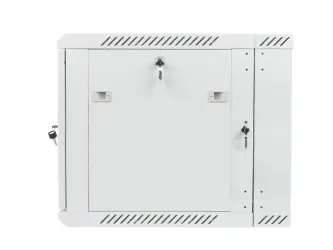 Szafa instalacyjna RACK wisząca 19'' 9U 600x600 drzwi szklane Lanberg - szara