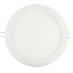 Panel LED okrągły 170mm 12W podtynkowy sufitowy 4000K-W - nikiel