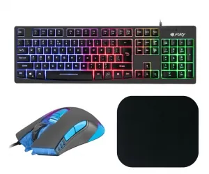 Zestaw FURY klawiatura HELLFIRE + mysz HUNTER + podkładka