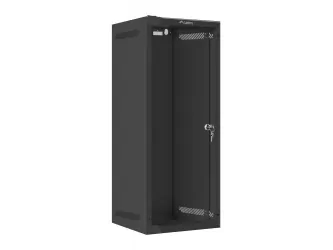 Szafa instalacyjna RACK wisząca 10&#039;&#039; 15U 280x310 drzwi szklane Lanberg (flat pack) - czarna