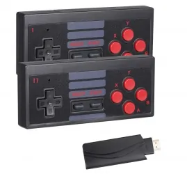 Konsola gamingowa bezprzewodowa do gier Mini 8-BIT HDMI R2invest 628 gier
