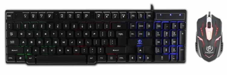 Zestaw gamingowy Rebeltec OPPRESSOR klawiatura podświetlana + mysz optyczna