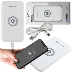 Bezprzewodowa ładowarka indukcyjna Qoltec Qualcomm QuickCharge 3.0 10W - biały