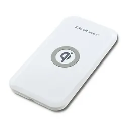 Bezprzewodowa ładowarka indukcyjna Qoltec Qualcomm QuickCharge 3.0 10W - biały