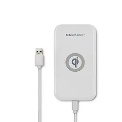 Bezprzewodowa ładowarka indukcyjna Qoltec Qualcomm QuickCharge 3.0 10W - biały