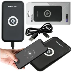 Bezprzewodowa ładowarka indukcyjna Qoltec Qualcomm QuickCharge 3.0 10W - czarny