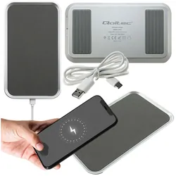 Bezprzewodowa ładowarka indukcyjna Qoltec Qualcomm QuickCharge 3.0 10W - srebrny