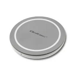 Bezprzewodowa ładowarka indukcyjna Qoltec RING Qualcomm QuickCharge 3.0 10W - szary