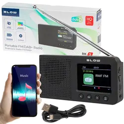Bezprzewodowe radio kuchenne FM/DAB  przenośne BLOW RK3 Bluetooth